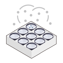 レンズや導光板の塵埃吸着