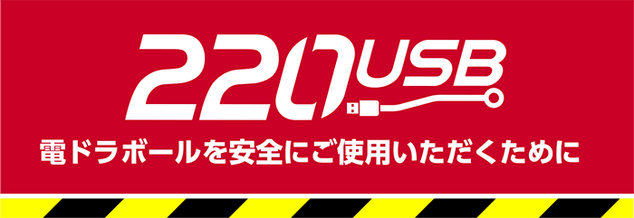 220USB 電ドラボールを安全にご使用いただくために